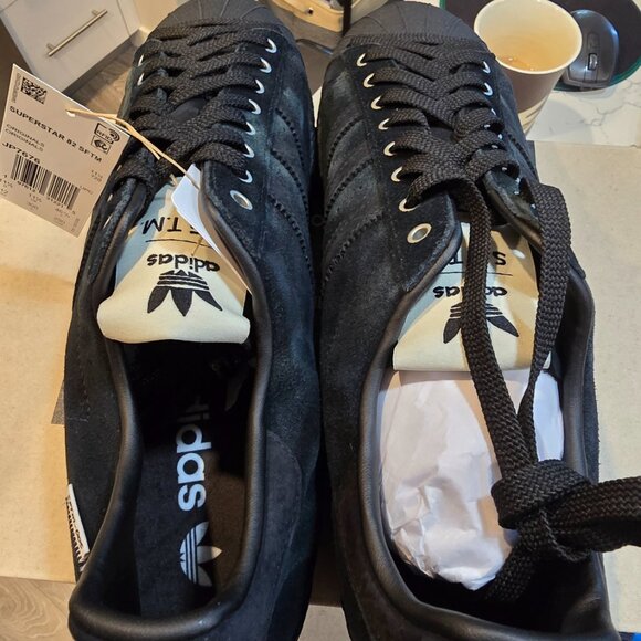 Adidas Men's Song for the Mute x Superstar 82 Mens Size 10.5 Black |JP7676| NEW - Picture 7 of 9